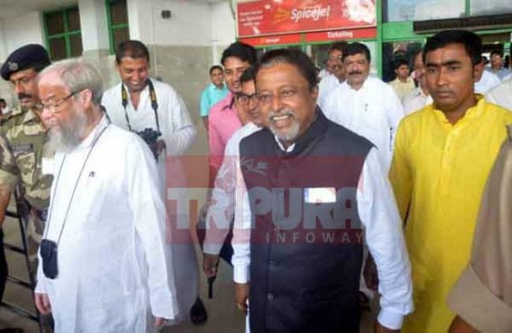 TMC VP Mukul Roy held mass gathering at Udaipur TMC VP Mukul Roy held mass gathering at Udaipur